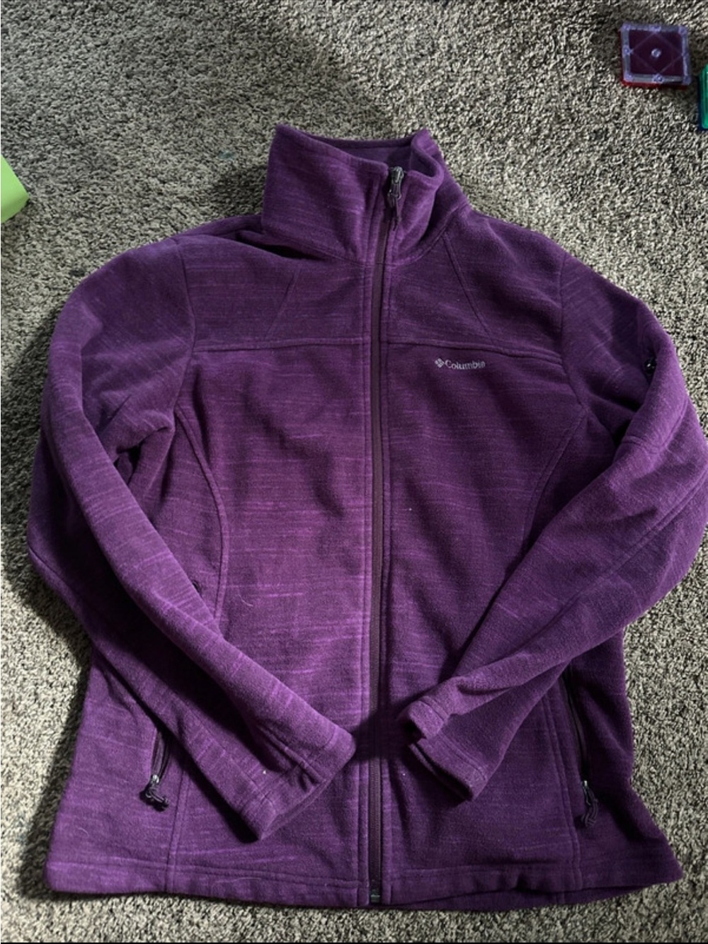Columbia Women's Deep Purple Full-Zip Fleece Jacket
